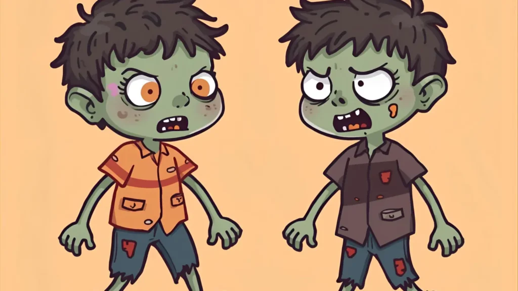 Zombie Coloring Pages