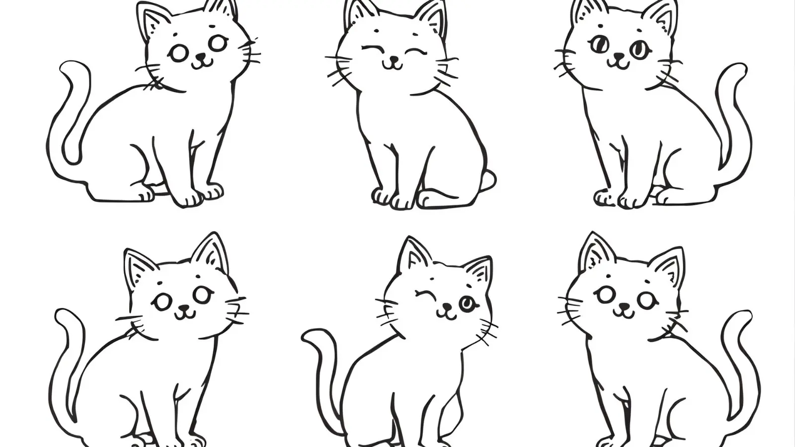 cute cat coloring pages