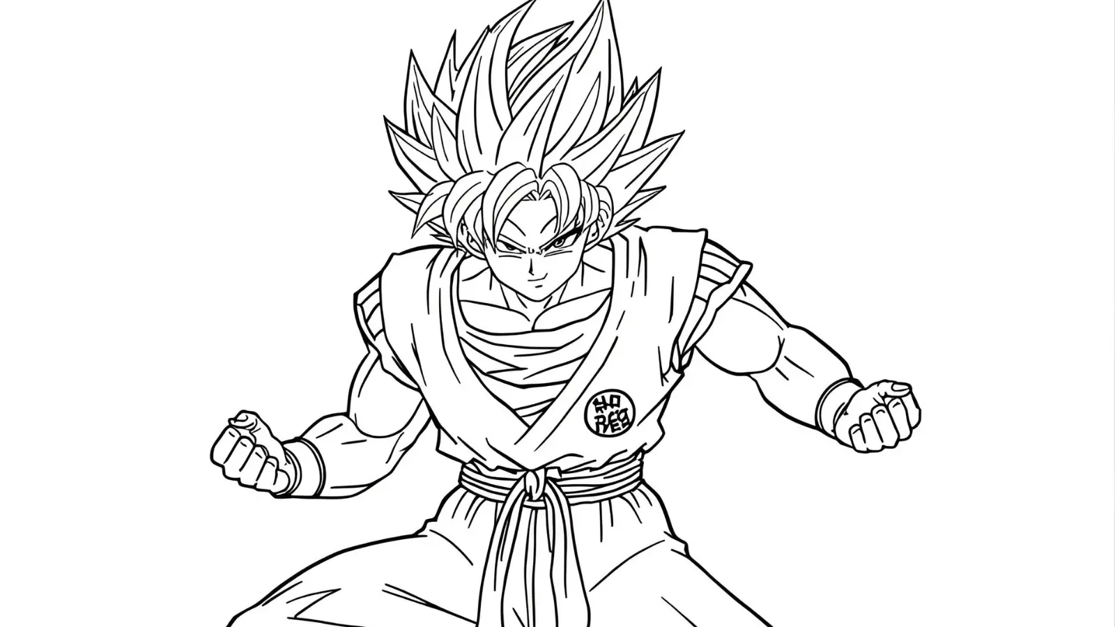 dragon ball z goku coloring pages