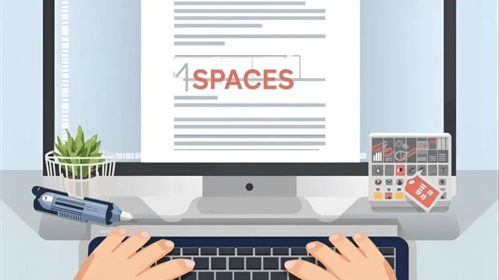 how to put spaces in instagram caption