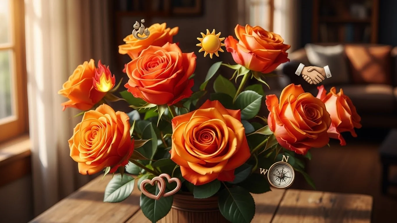 orange roses meaning